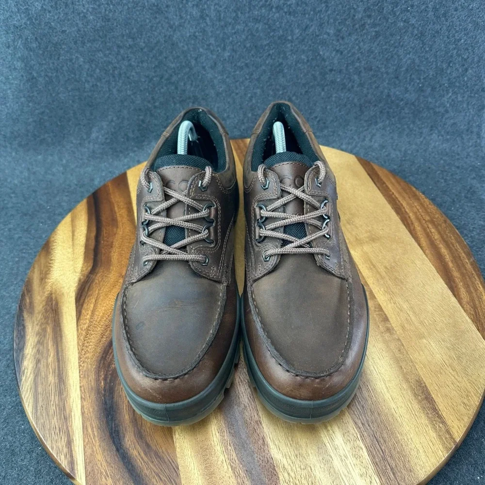 ECCO Track 25 GTX Low Brown Leather Gore-Tex Shoes Men's EU 43 US 9-9.5